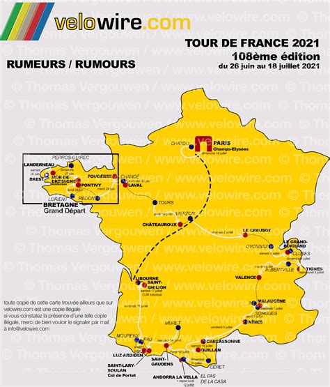 Cycling's biggest race will start on 26 june after this year's event. Tour de France 2021: the rumours about the race route and ...