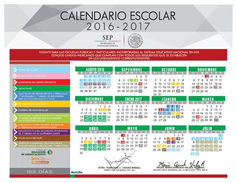 Snte 1 Calendario Escolar 2016 2017