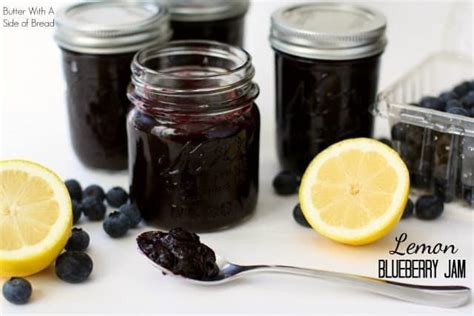 LEMON BLUEBERRY JAM Butter With A Side Of Bread