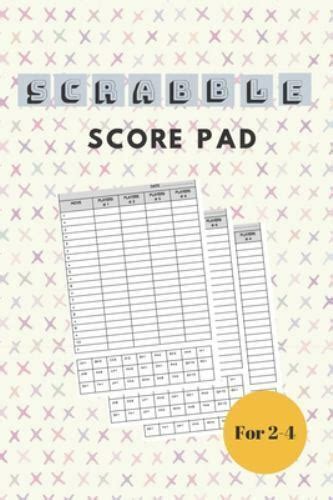 Scrabble Score Pad Scrabble Score Keeper For Record And Fun Scrabble