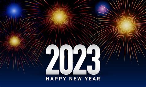 2023 Happy New Year Background Design Vector Illustration 7509751