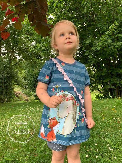 Anleitungen → schnittmuster mädchenrock, mädchenshirt, kinderset michelle: Schnittmuster und Nähanleitung Langarmshirt Mädchen ...