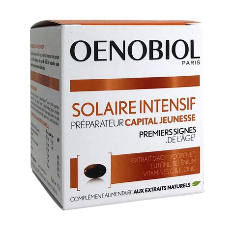 Oenobiol Solaire Intensif Préparateur Capital Jeunesse 30 Capsules