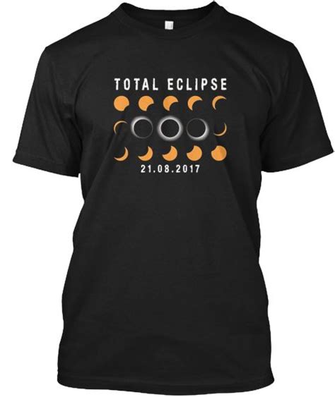 Solar Eclipse Astronomy 2017 T Shirt Black áo T Shirt Front Eclipse T