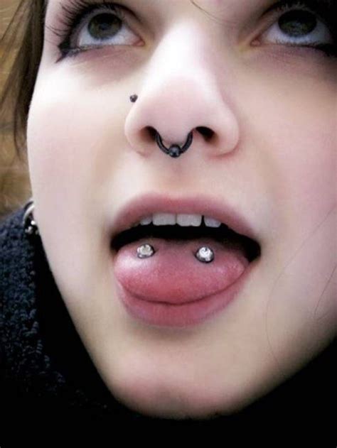 Image Result For Beautiful Girls With Tongues Dimeššš Double Tongue Piercing Piercings