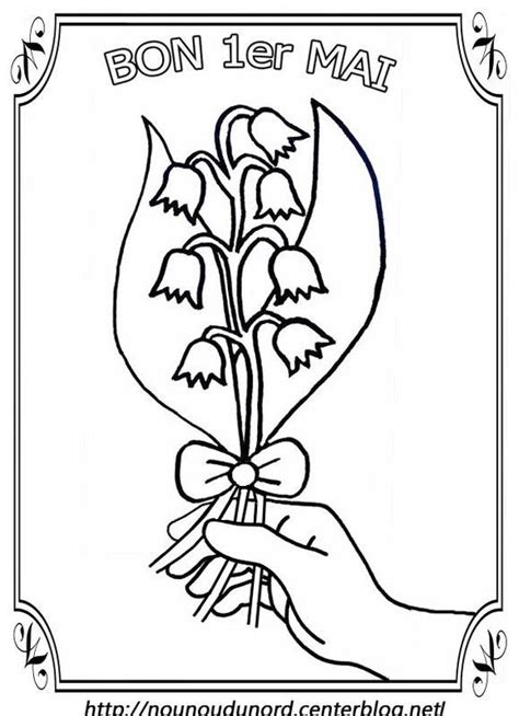 Les meilleurs images gratuites de 1er mai pour facebook. Coloriage le muguet dans la main