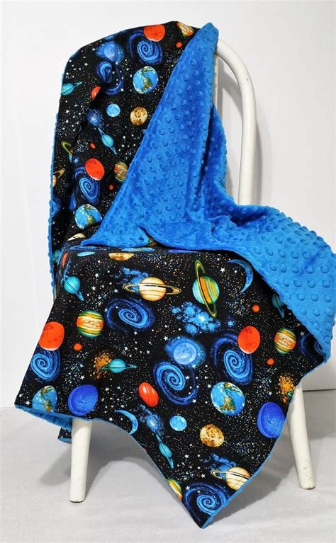 Our outer space toddler bedding might not be the center of the universe. Outer space baby blanket space nursery gender neutral ...