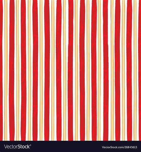 Red And Gold Vertical Stripes Seamless Pattern Vector Image