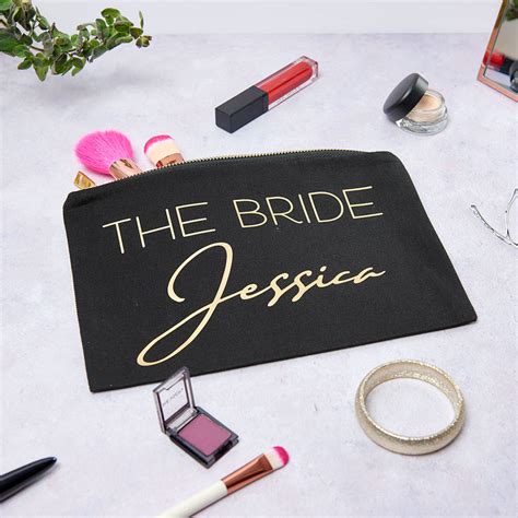 Personalised The Bride Make Up Bag By Sundays Daughter