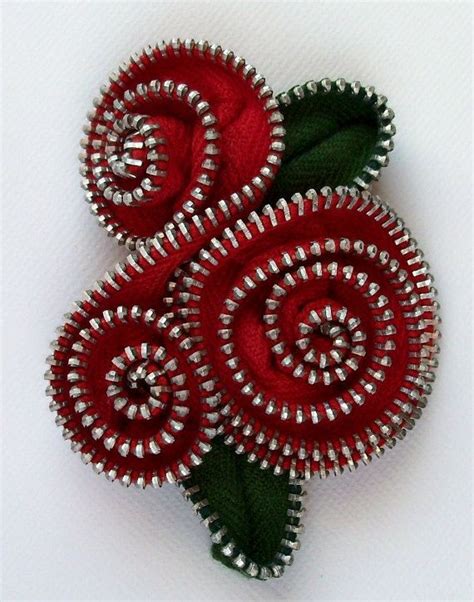 Jewelry From Lightning Make Handmade Crochet Craft Zipper Flowers
