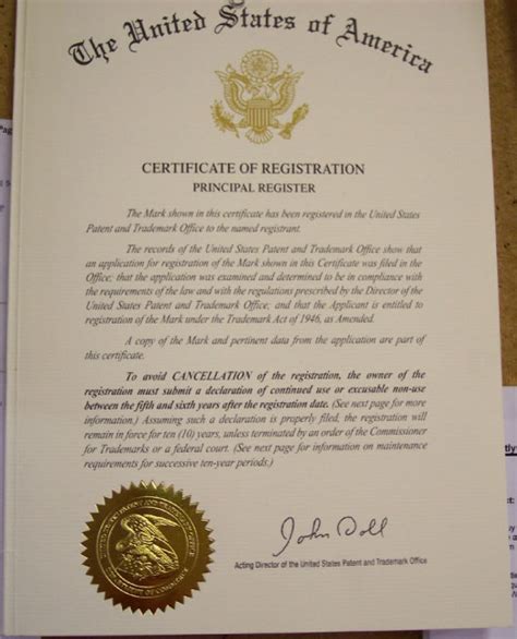 Best Templates Us Patent Certificate Template