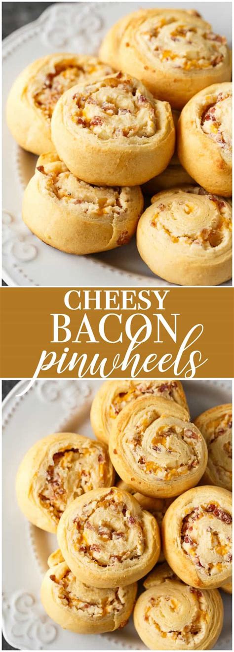 Cheesy Bacon Pinwheels Recipe Appetizers Appetizers