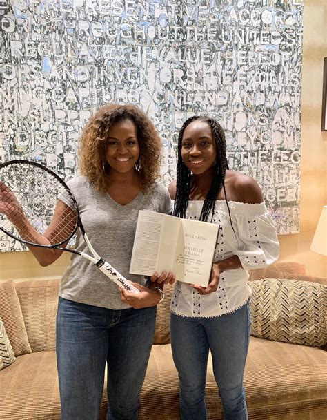 Former first lady michelle obama spoke about the pain of racism at a tuesday night event in colorado. Coco Gauff meets Michelle Obama, swaps autographs in ...