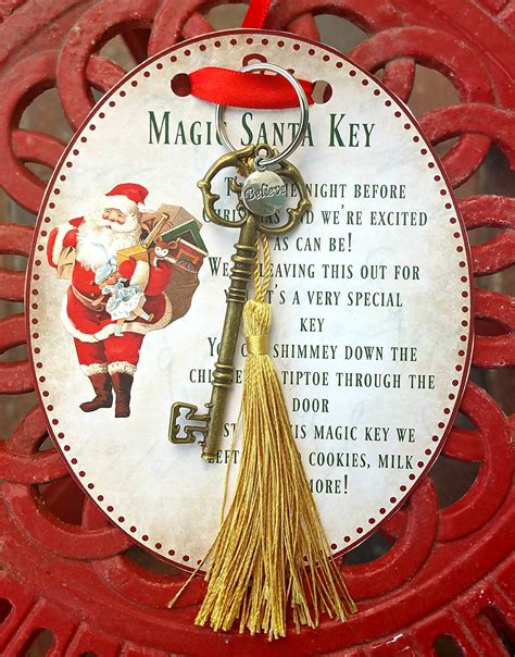 Diy Christmas Crafts Magic Santa Key How To And Free Printable