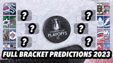 2023 Nhl Stanley Cup Playoffs Full Bracket Predictions Youtube