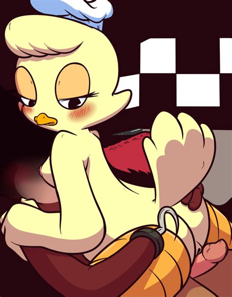 Rule 34 Animatronic Anthro Avian Bird Blush Breasts Canid Canine Chef