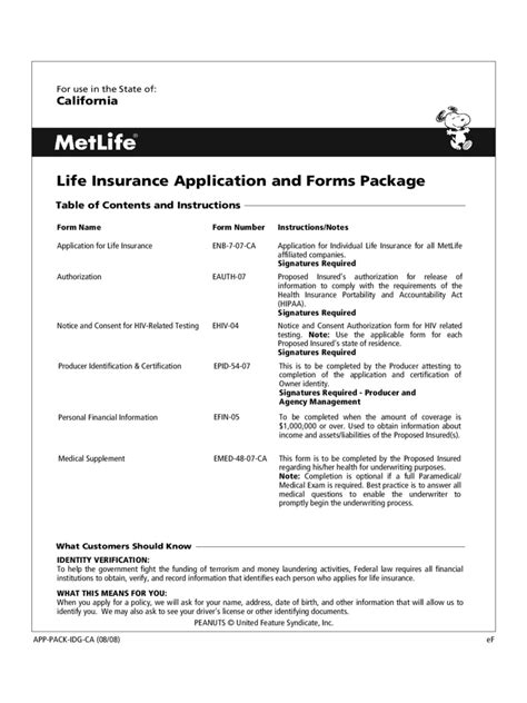 Life Insurance Application Form 2 Free Templates In Pdf Word Excel