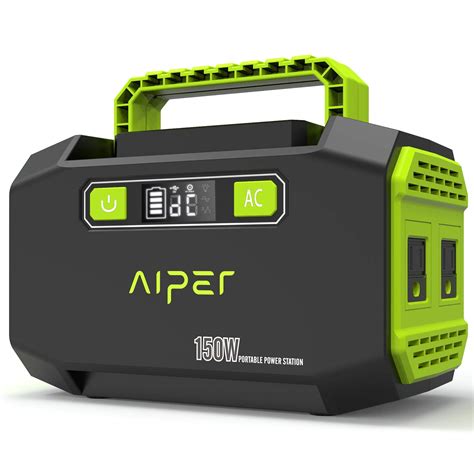 Up to 7 days of backup power. AIPER Portable Power Station 167Wh 45000mAh Solar ...