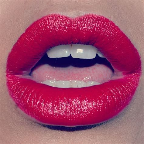 Red Lips Macs Cherry Lip Liner And Ruby Woo Lipstick