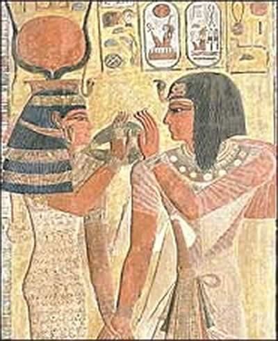 los egipcios utilizaban en sus pinturas la ley de torsión y frontalidad