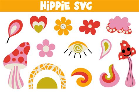 Hippie Svg Bundle Groovy Svg Style Graphic By Smirnova26051994