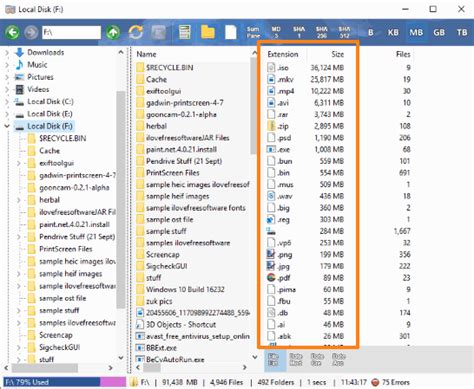 See Disk Usage By File Extension With These Disk Space Analyzer Software