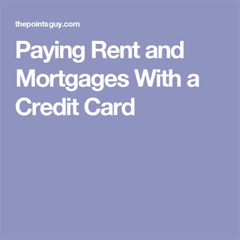 Any reason not to use my cc to pay rent every month? Paying Rent and Mortgages With a Credit Card - The Points ...
