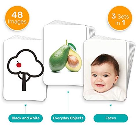 Wunder Baby Flash Cards 3 Sets Of 24 Cards 48 High Contrast Designs