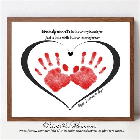 Happy Grandparents Day Handprint Craft For Kids Handprint Etsy Ireland