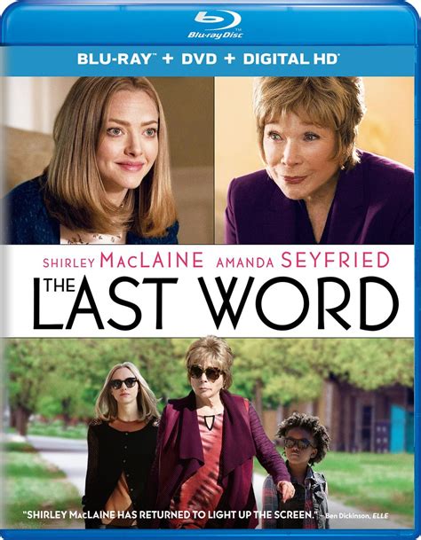 The Last Word Blu Ray Uk Shirley Maclaine Amanda