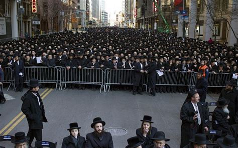 Thousands Of Haredi Jews Protest Draft In Nyc The Times Of Israel