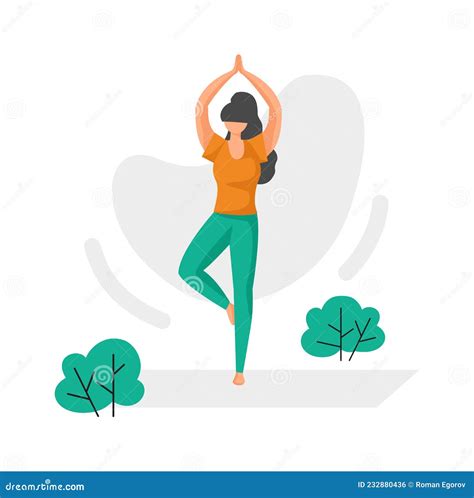 Female Gymnastic Pose Drawings Vector Illustration 5398786