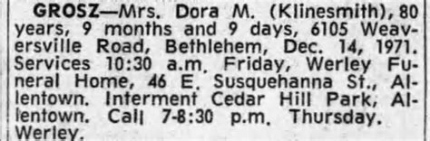 Dora Matilda Klinesmith Grosz (1891-1971) - Find a Grave Memorial