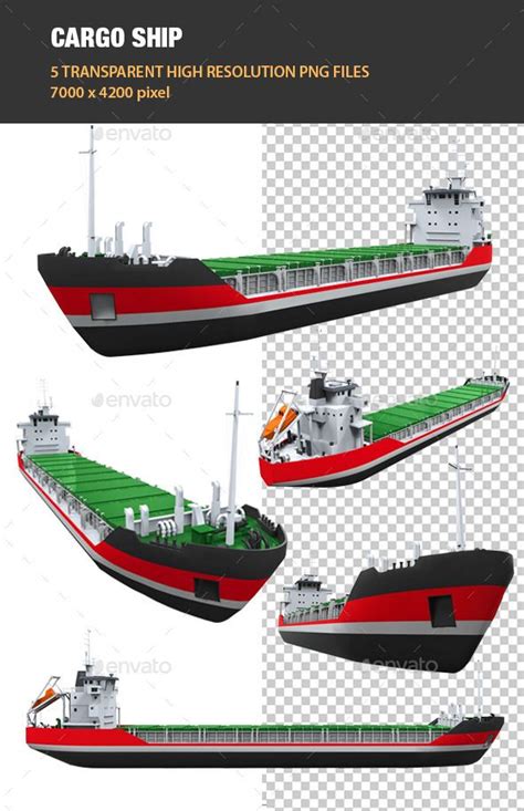 3d Cargo Ship Graphic Design Templates Ship Render Design