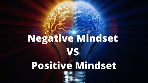 Negative Mindset Vs Positive Mindset Youtube