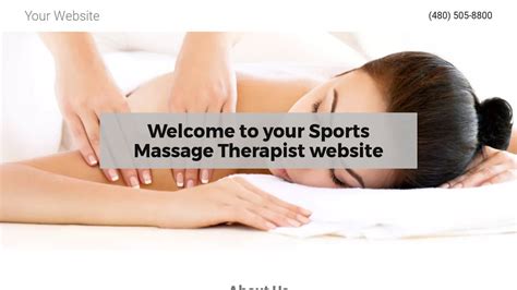 Sports Massage Therapist Website Templates Godaddy