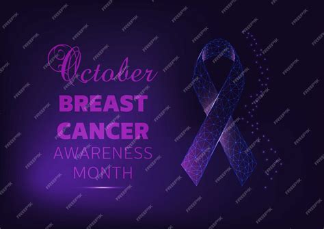 Premium Vector October Breast Cancer Awareness Month Campaign