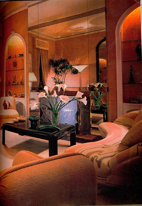 All Peach 80s Living Room 80s Interior Design 80s Interior Vintage