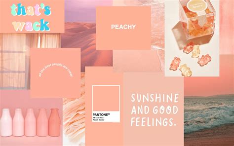 Peach Aesthetic Desktop Wallpapers Top Free Peach Aesthetic Desktop