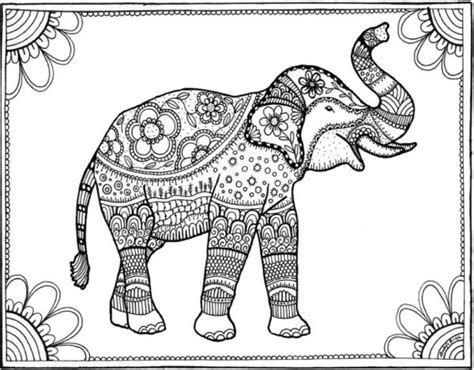 Omalovánka Malování Slonů K Vytisknutí Zdarma