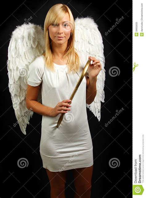 Blonde Angel Portrait Stock Image Image Of Camera Model 39655635