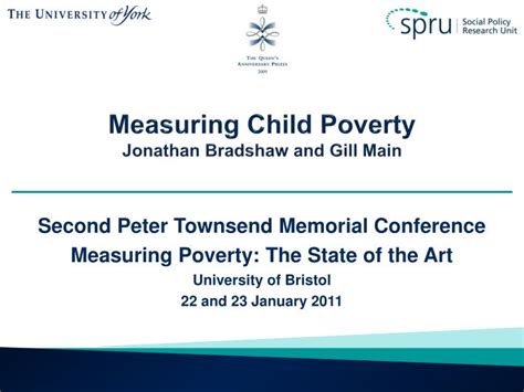 Ppt Measuring Child Poverty Jonathan Bradshaw And Gill Main