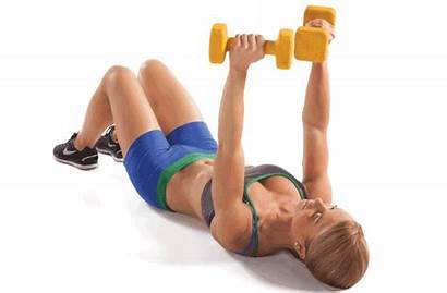 Press Floor Dumbbell Chest Workout Exercises Weights