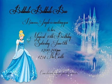 Cinderella Birthday Invitation By Lillylugreetings On Etsy