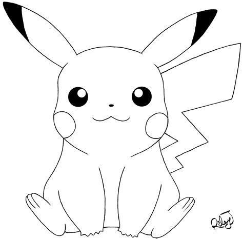 Pikachu Sketch By Rileyjay On Deviantart