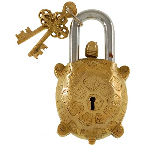 Brass Tortoise Trick Puzzle Padlock Puzzle Locks Puzzle Master Inc