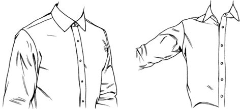 Collared Shirt Reference Drawing