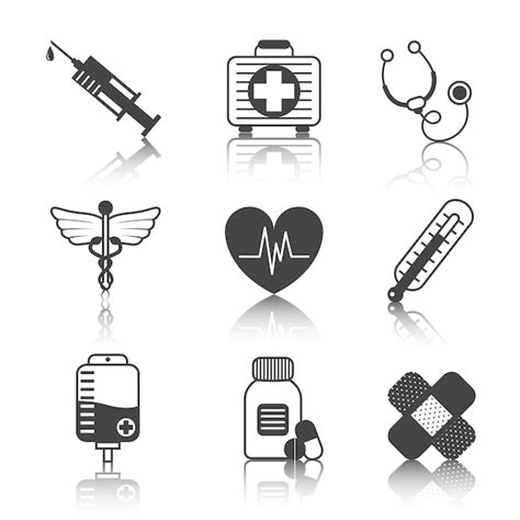 Premium Vector Medicine Icons Set