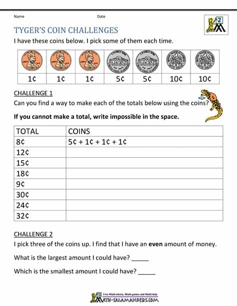 Second Grade Math Problems