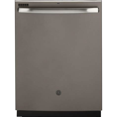 Ge 24 In Top Control Dishwasher In Slate With Plastic Tall Tub And